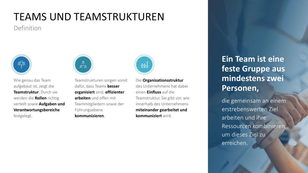 Teamstrukturen PowerPoint-Vorlage