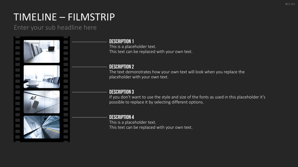 Timelines - Filmstreifen PowerPoint-Vorlage
