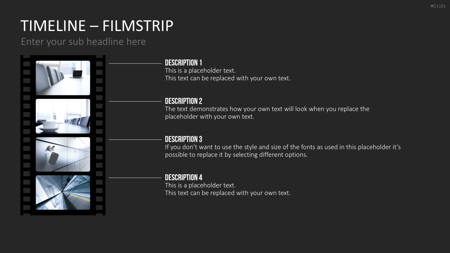 Timelines - Filmstreifen PowerPoint-Vorlage