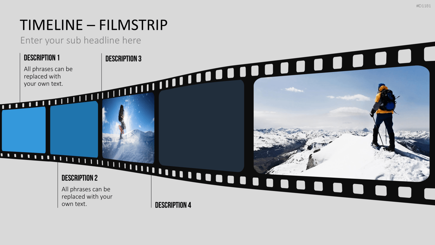 Timelines - Filmstreifen PowerPoint-Vorlage