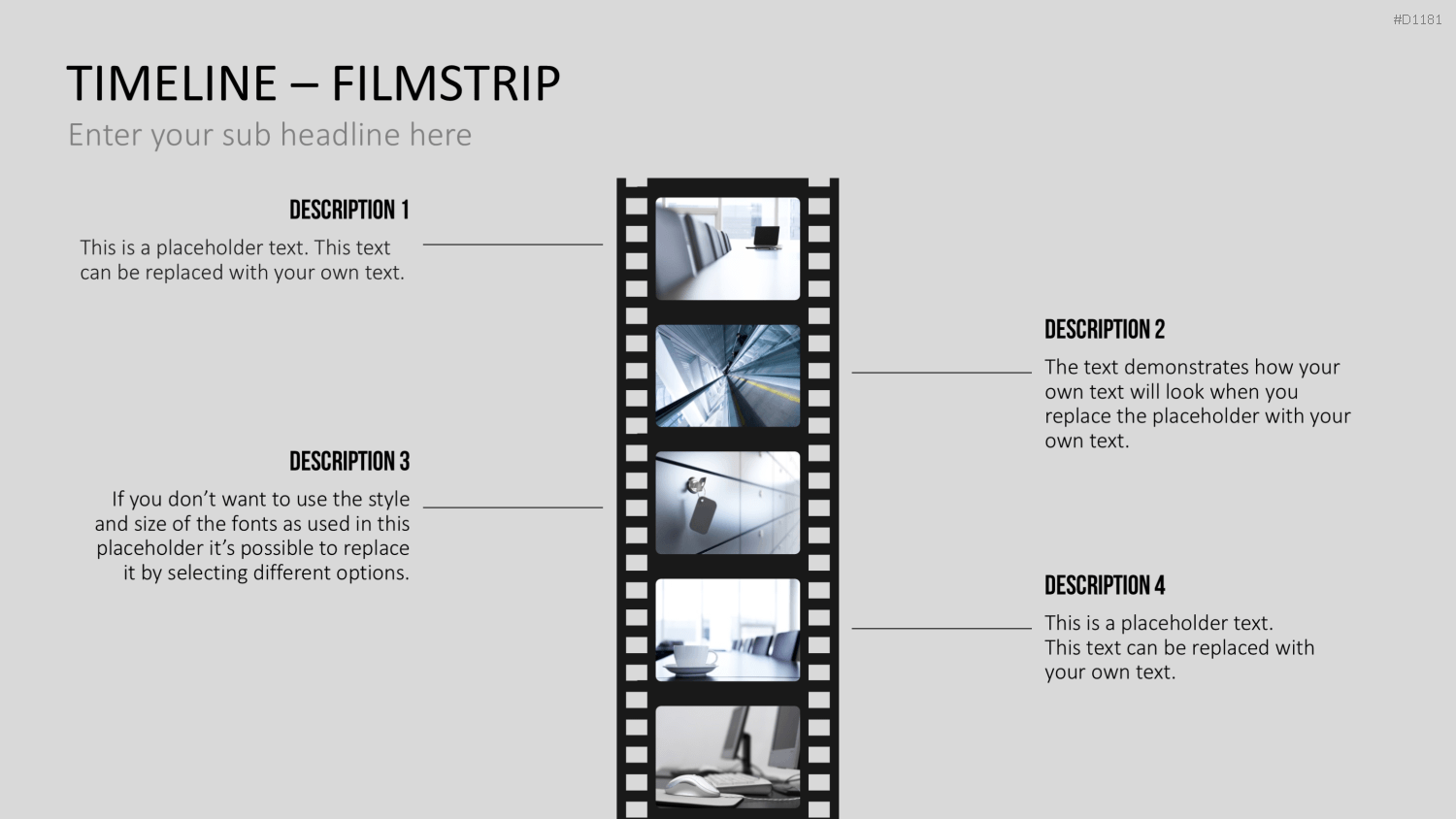 Timelines - Filmstreifen PowerPoint-Vorlage