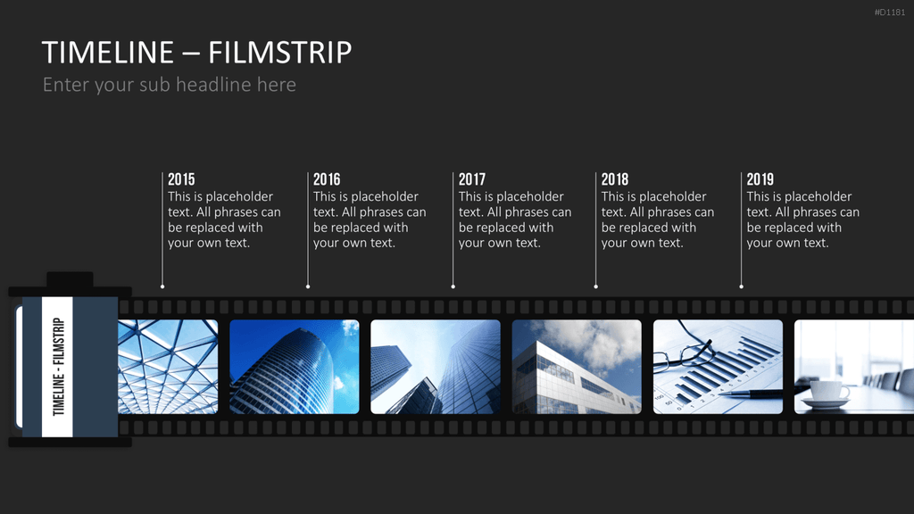 Timelines - Filmstreifen PowerPoint-Vorlage