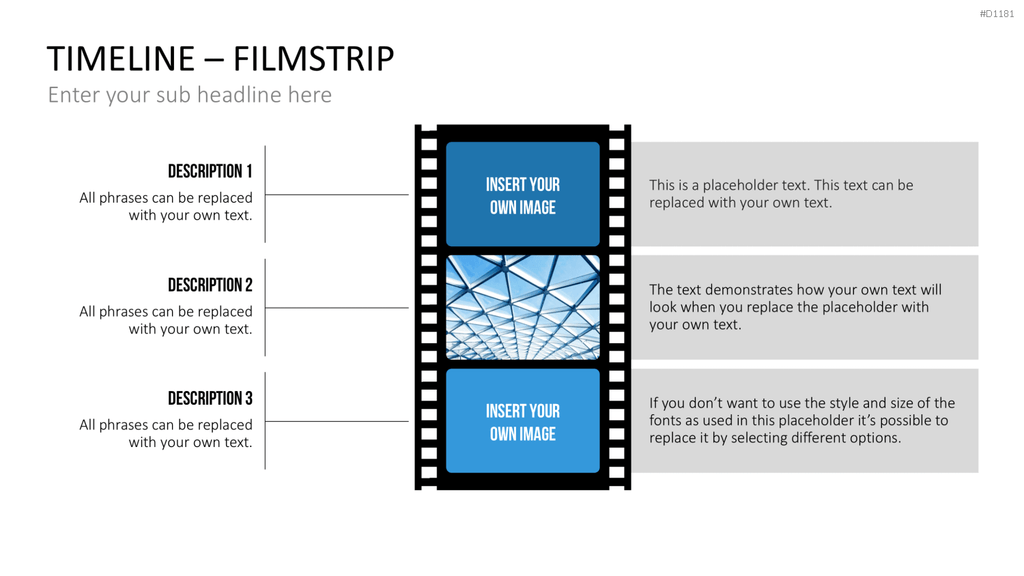 Timelines - Filmstreifen PowerPoint-Vorlage