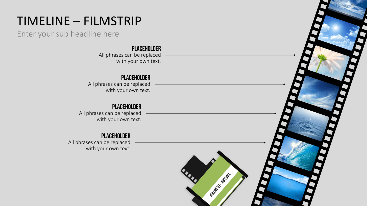 Timelines - Filmstreifen PowerPoint-Vorlage