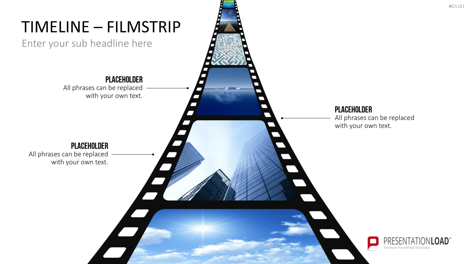 Timelines - Filmstreifen PowerPoint-Vorlage