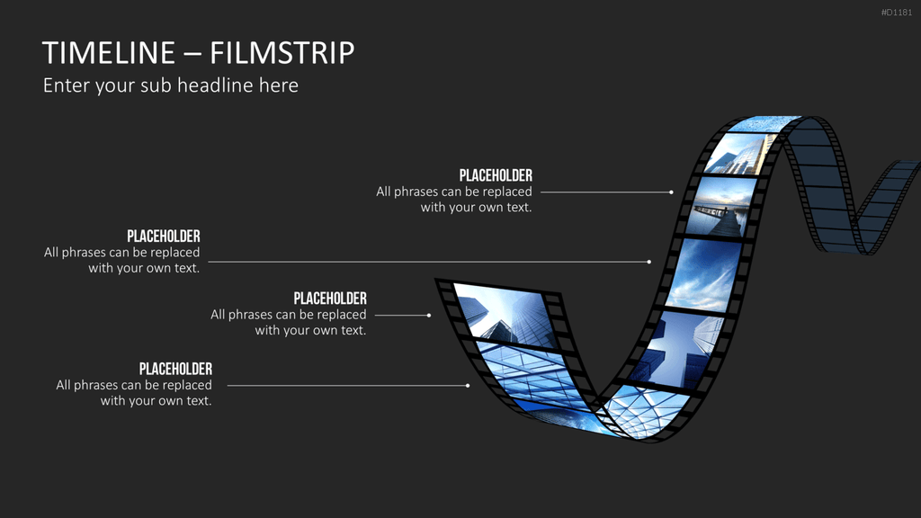 Timelines - Filmstreifen PowerPoint-Vorlage