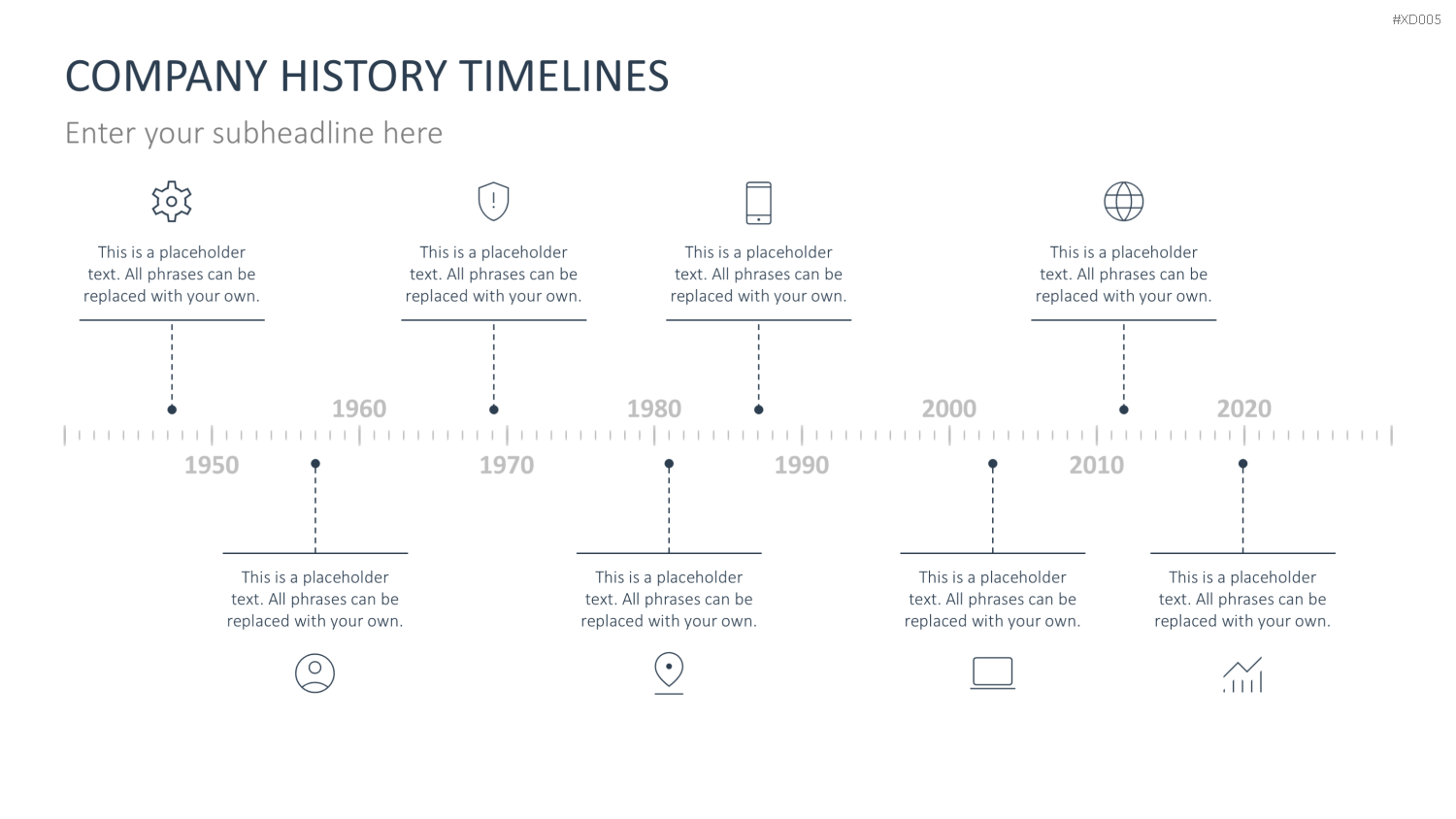 Zeitstrahl-Vorlagen-Paket (Timeline-Bundle) PowerPoint-Vorlage
