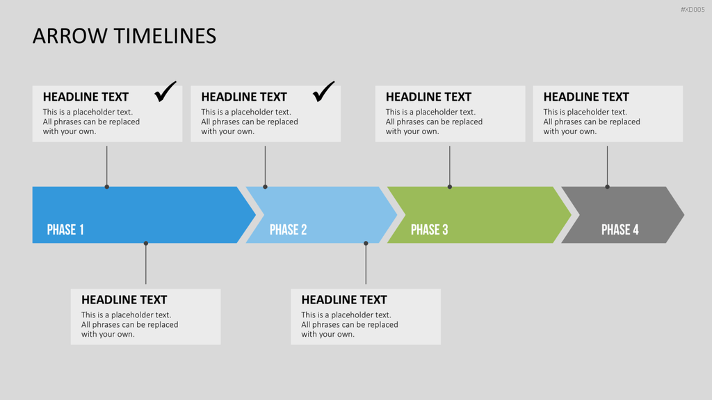 Zeitstrahl-Vorlagen-Paket (Timeline-Bundle) PowerPoint-Vorlage