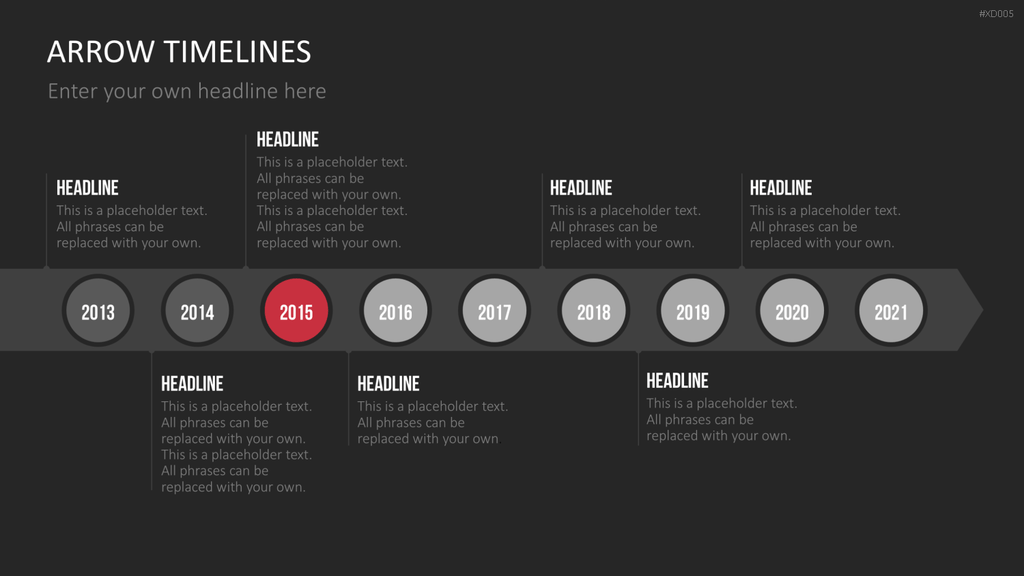 Zeitstrahl-Vorlagen-Paket (Timeline-Bundle) PowerPoint-Vorlage