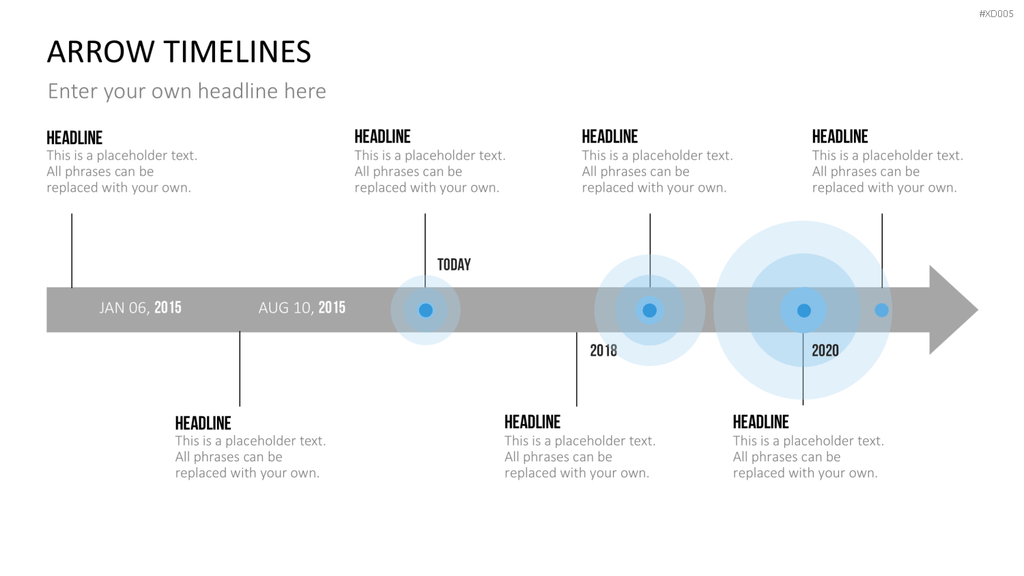 Zeitstrahl-Vorlagen-Paket (Timeline-Bundle) PowerPoint-Vorlage