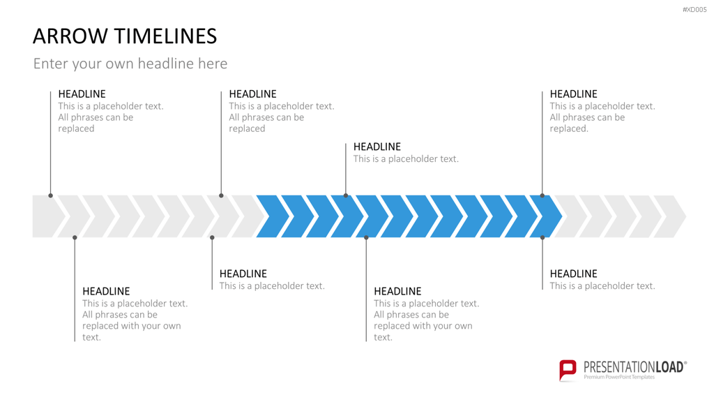 Zeitstrahl-Vorlagen-Paket (Timeline-Bundle) PowerPoint-Vorlage