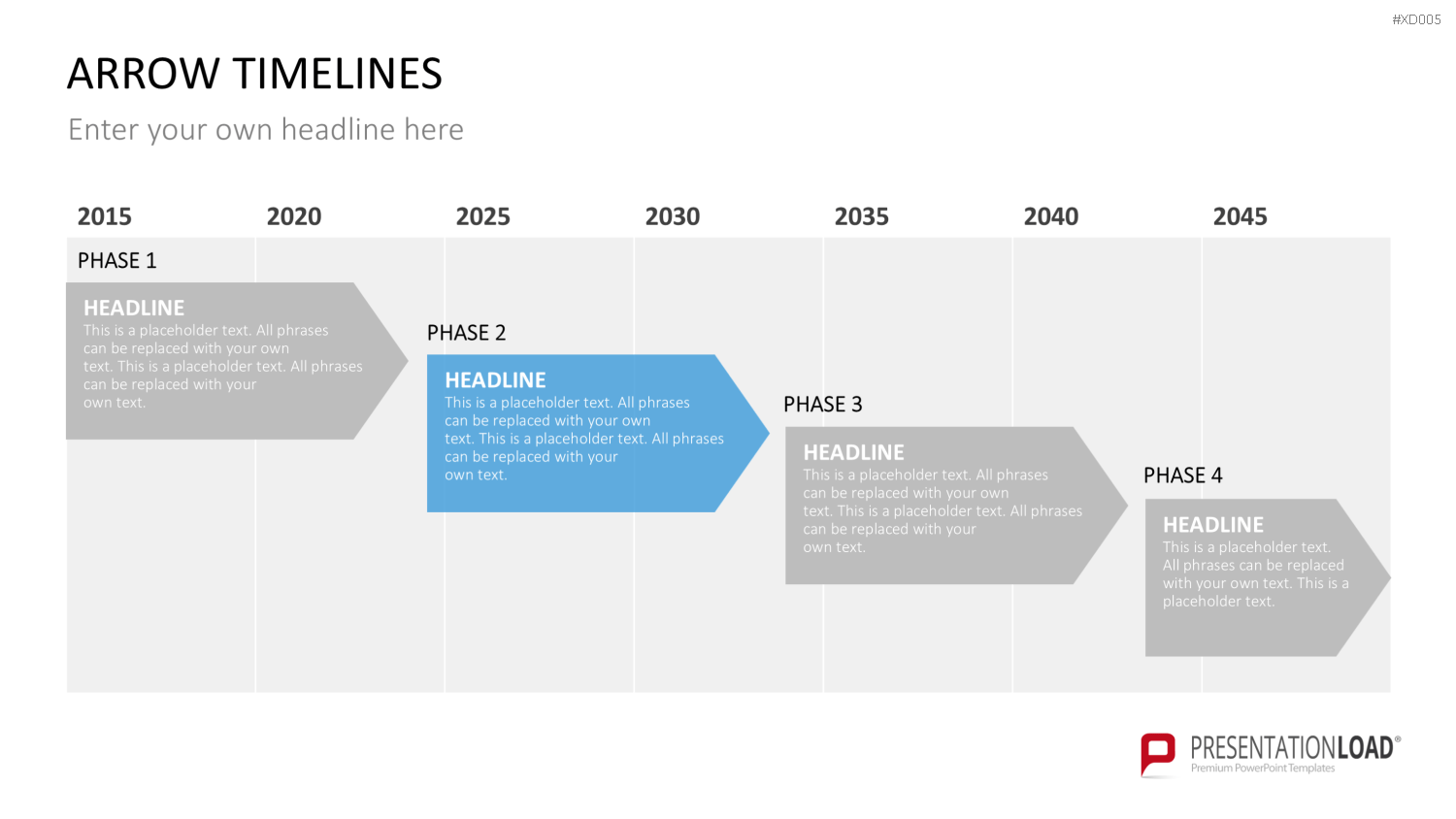 Zeitstrahl-Vorlagen-Paket (Timeline-Bundle) PowerPoint-Vorlage