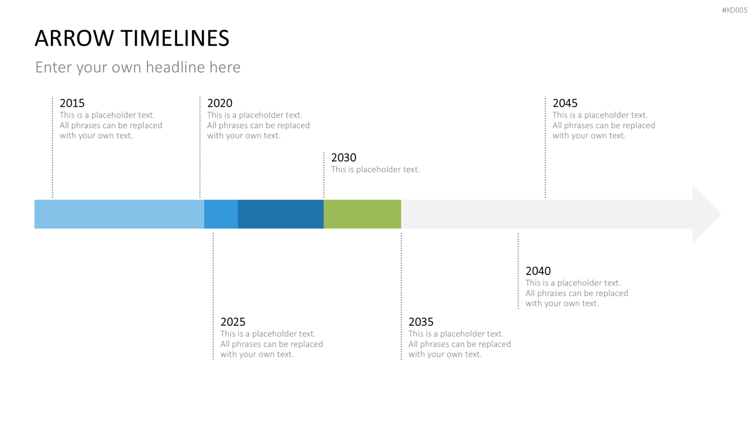 Zeitstrahl-Vorlagen-Paket (Timeline-Bundle) PowerPoint-Vorlage