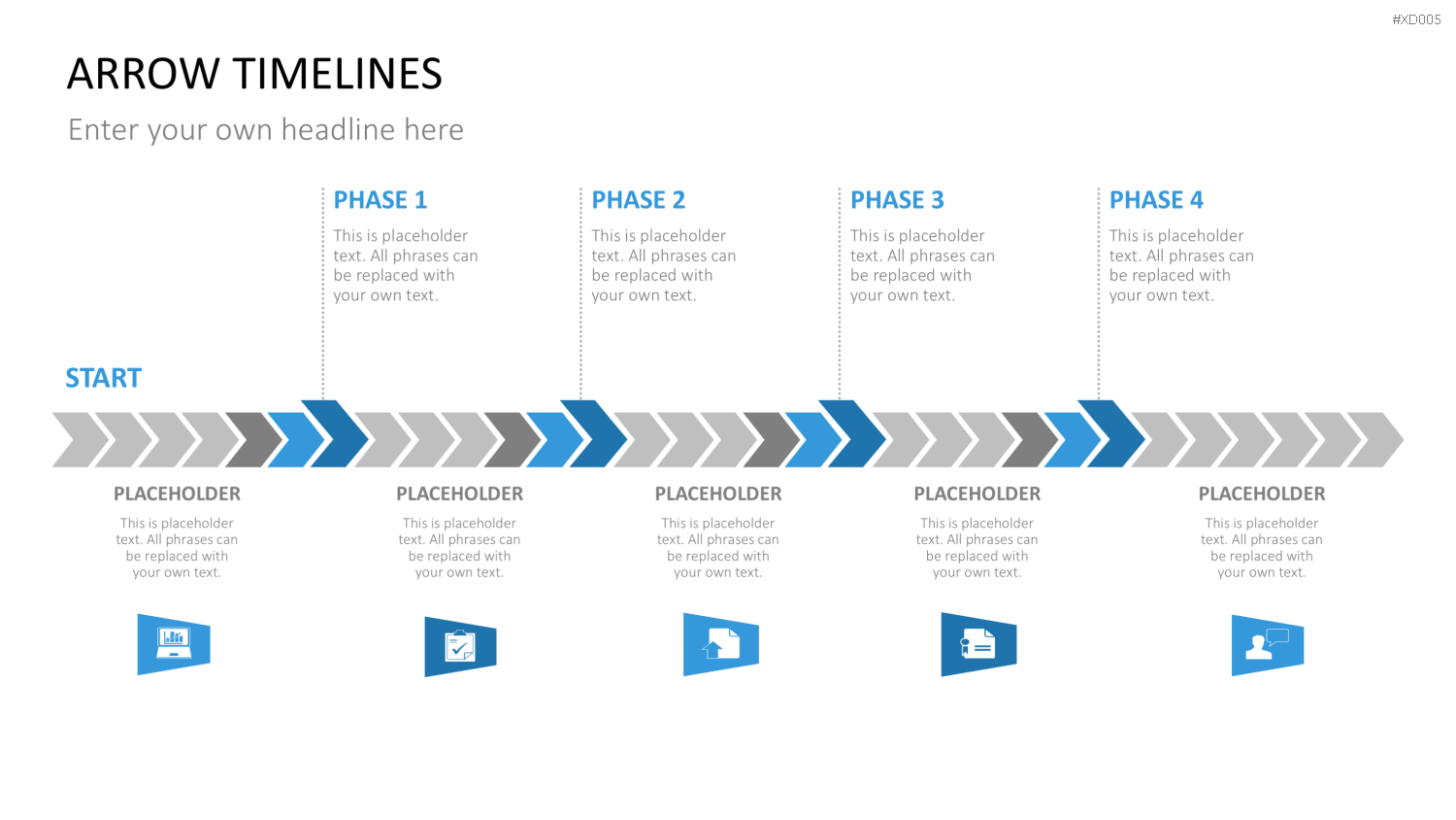 Zeitstrahl-Vorlagen-Paket (Timeline-Bundle) PowerPoint-Vorlage