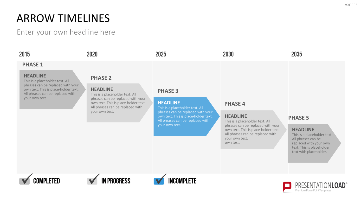 Zeitstrahl-Vorlagen-Paket (Timeline-Bundle) PowerPoint-Vorlage