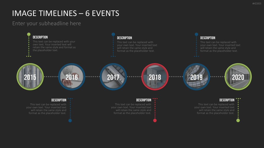 Zeitstrahl-Vorlagen-Paket (Timeline-Bundle) PowerPoint-Vorlage