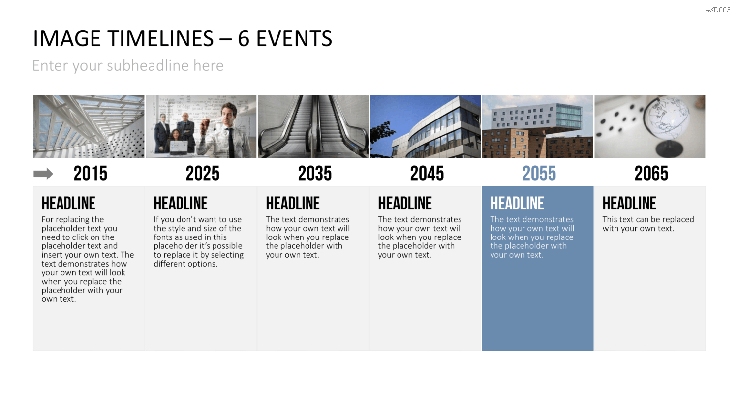Zeitstrahl-Vorlagen-Paket (Timeline-Bundle) PowerPoint-Vorlage