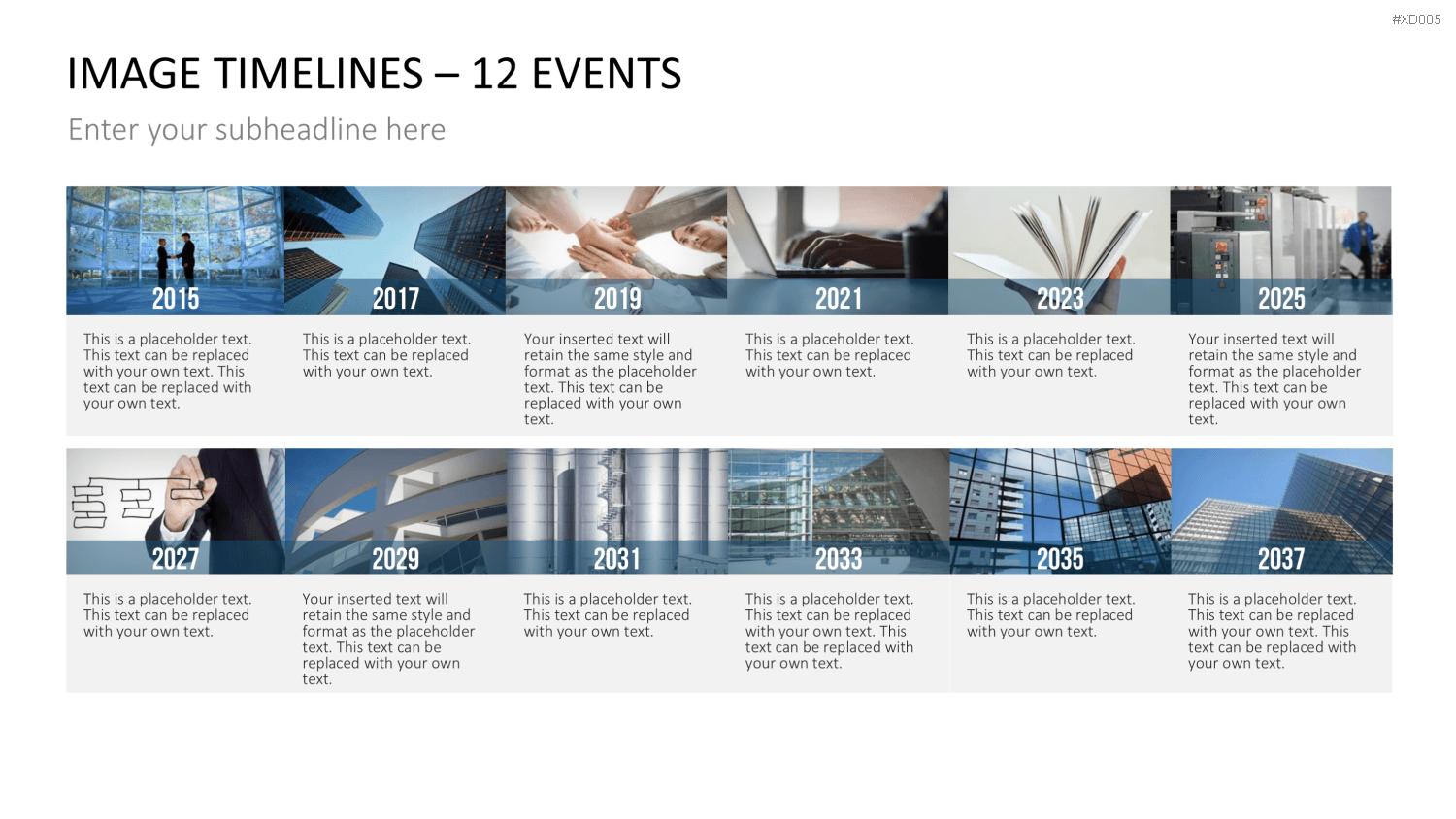 Zeitstrahl-Vorlagen-Paket (Timeline-Bundle) PowerPoint-Vorlage