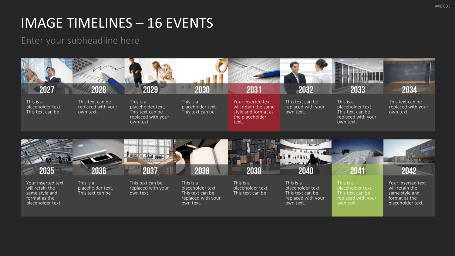 Zeitstrahl-Vorlagen-Paket (Timeline-Bundle) PowerPoint-Vorlage
