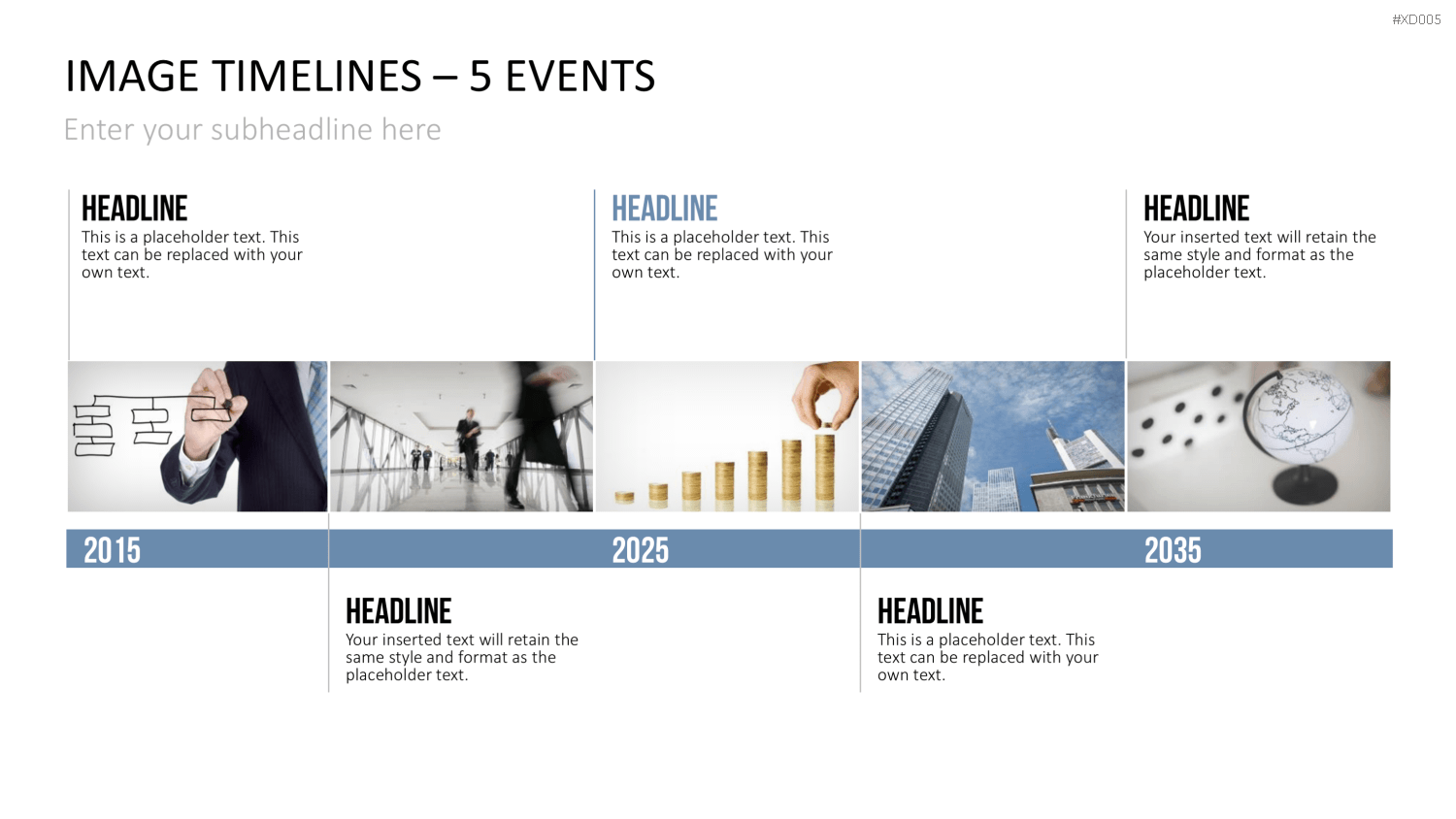 Zeitstrahl-Vorlagen-Paket (Timeline-Bundle) PowerPoint-Vorlage