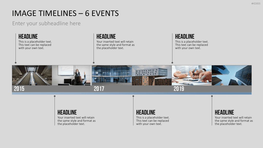 Zeitstrahl-Vorlagen-Paket (Timeline-Bundle) PowerPoint-Vorlage