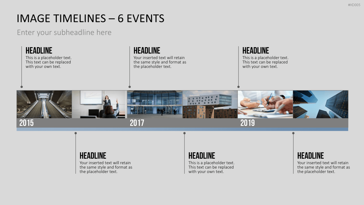 Zeitstrahl-Vorlagen-Paket (Timeline-Bundle) PowerPoint-Vorlage