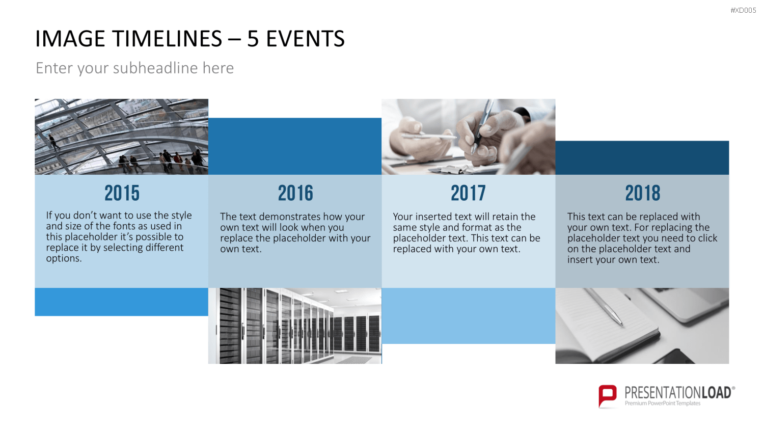 Zeitstrahl-Vorlagen-Paket (Timeline-Bundle) PowerPoint-Vorlage