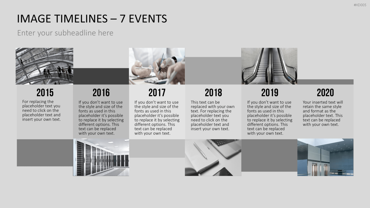 Zeitstrahl-Vorlagen-Paket (Timeline-Bundle) PowerPoint-Vorlage