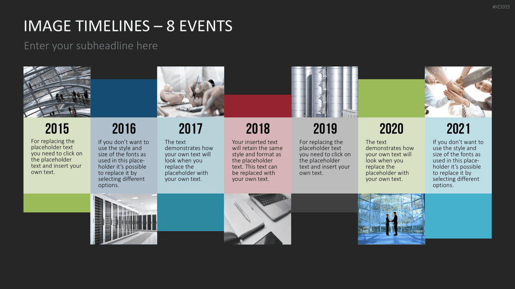 Zeitstrahl-Vorlagen-Paket (Timeline-Bundle) PowerPoint-Vorlage