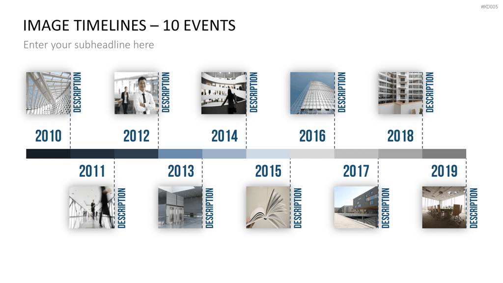 Zeitstrahl-Vorlagen-Paket (Timeline-Bundle) PowerPoint-Vorlage