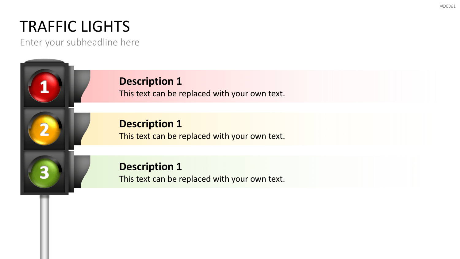 Ampel-Diagramme PowerPoint-Vorlage
