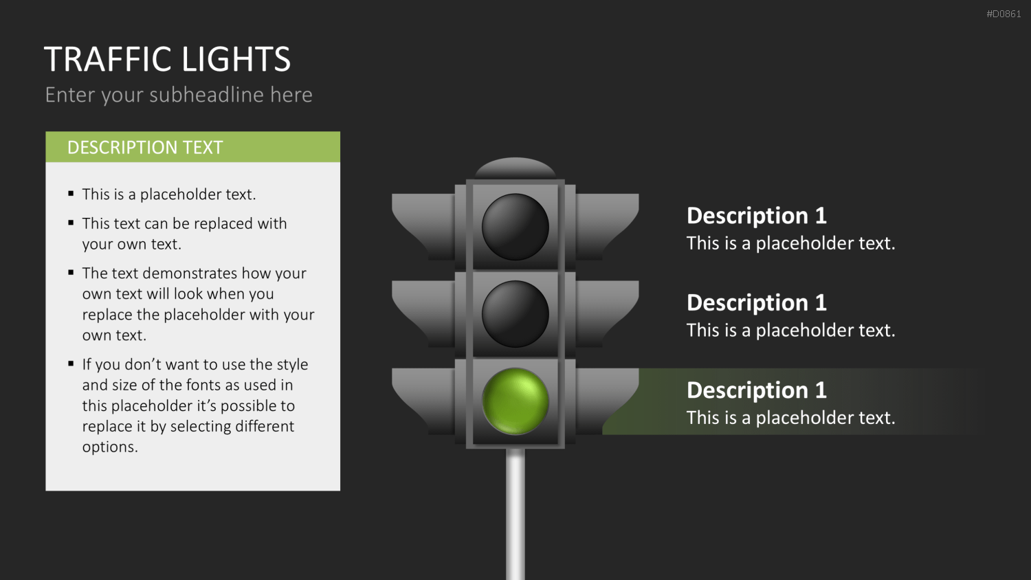 Ampel-Diagramme PowerPoint-Vorlage