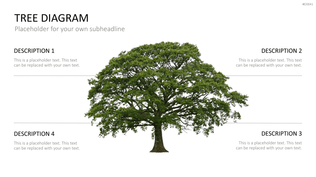 Baum-Diagramme PowerPoint-Vorlage