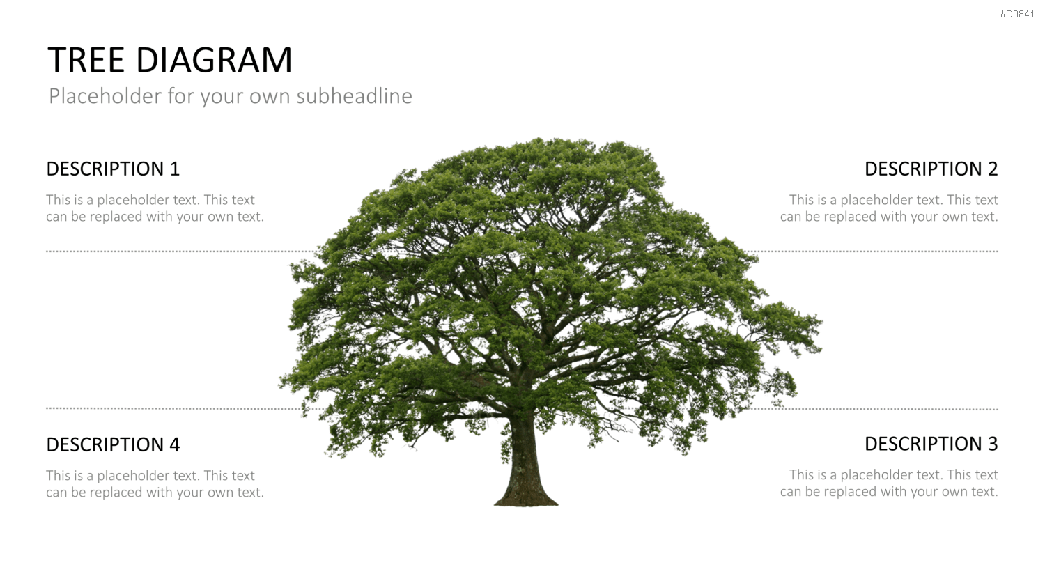 Baum-Diagramme PowerPoint-Vorlage