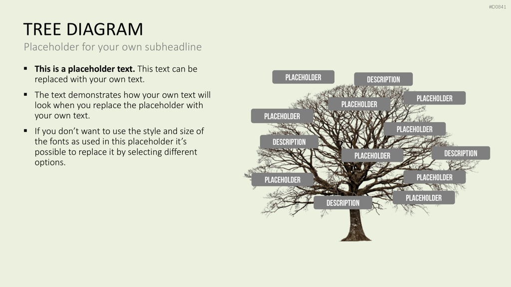 Baum-Diagramme PowerPoint-Vorlage
