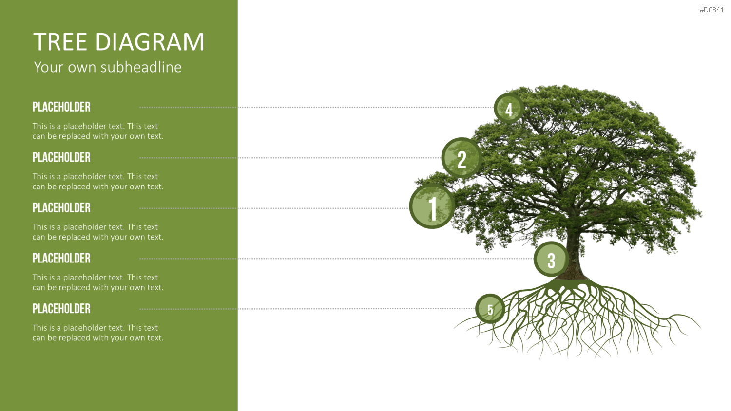 Baum-Diagramme PowerPoint-Vorlage