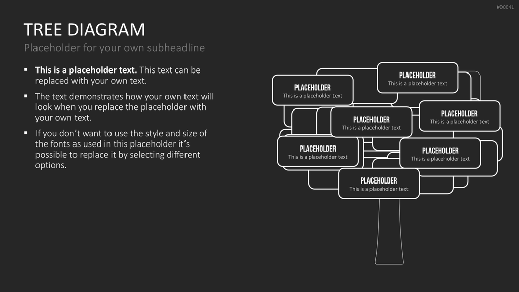 Baum-Diagramme PowerPoint-Vorlage