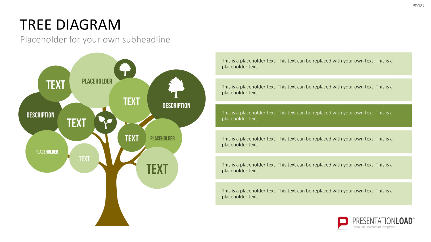 Baum-Diagramme PowerPoint-Vorlage