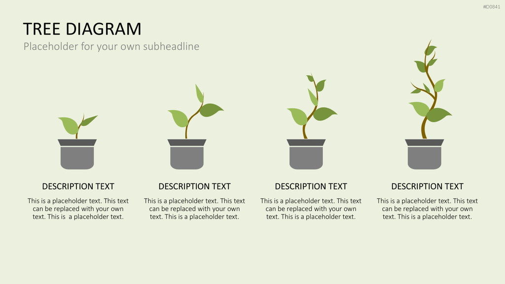 Baum-Diagramme PowerPoint-Vorlage