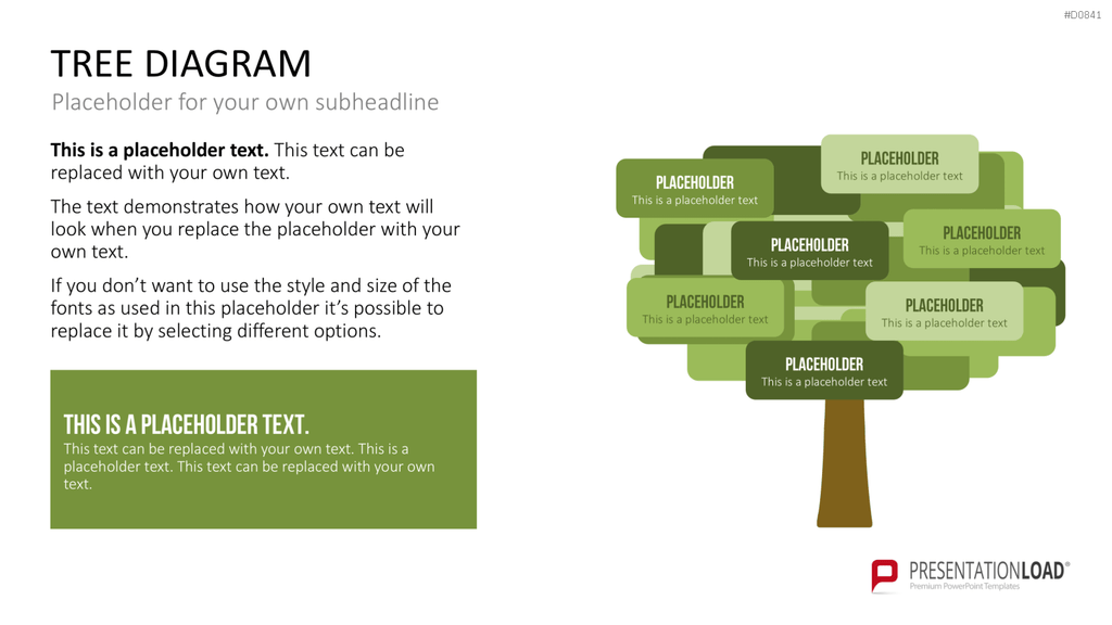 Baum-Diagramme PowerPoint-Vorlage