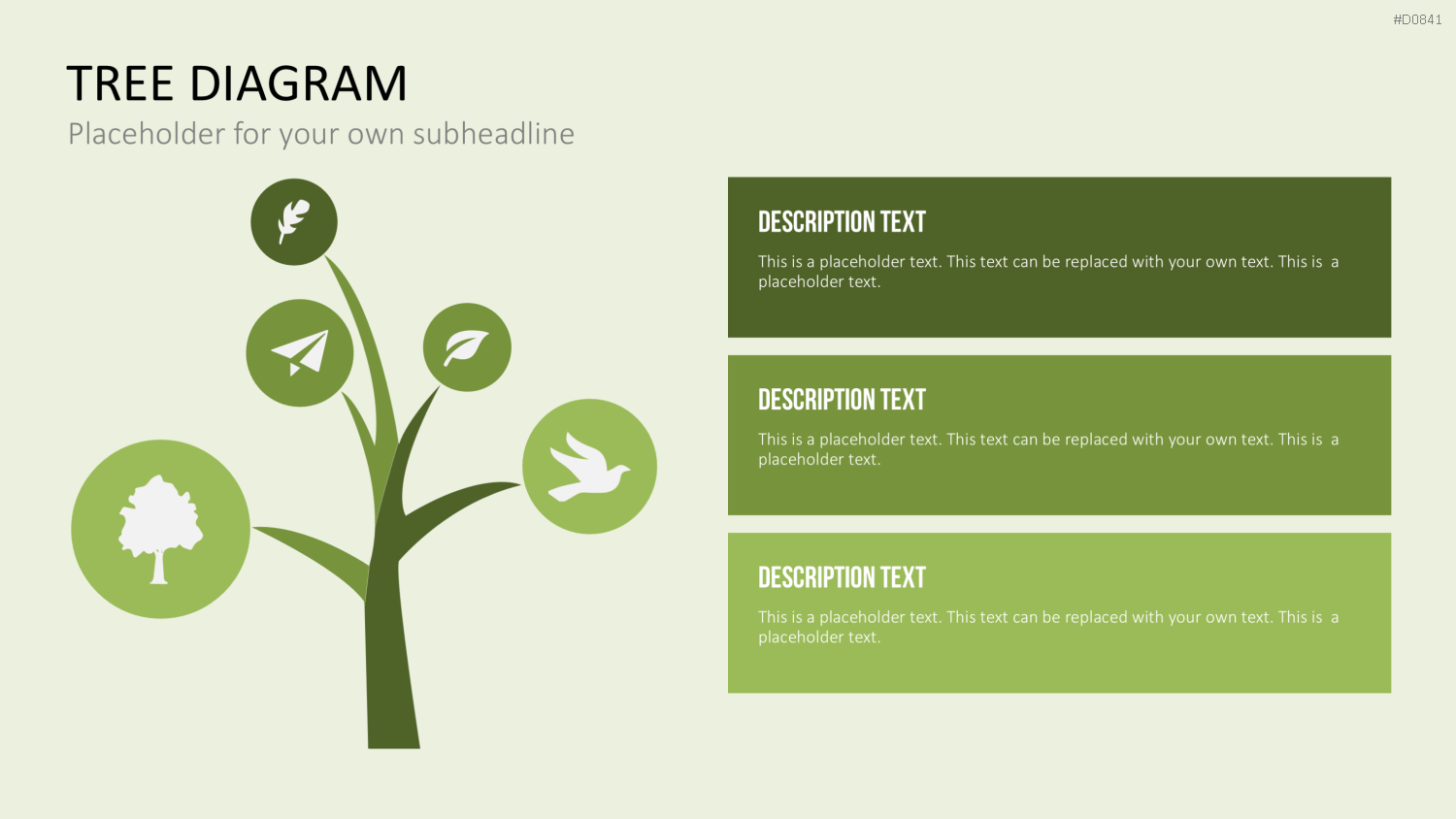 Baum-Diagramme PowerPoint-Vorlage
