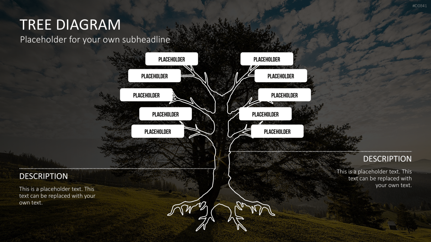 Baum-Diagramme PowerPoint-Vorlage