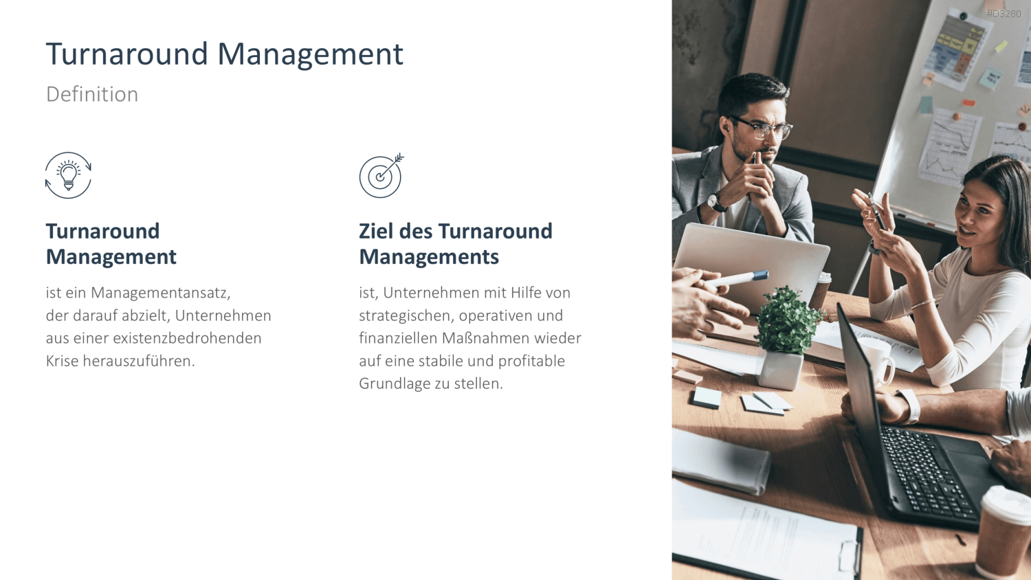 Turnaround Management PowerPoint-Vorlage