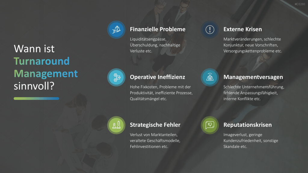 Turnaround Management PowerPoint-Vorlage