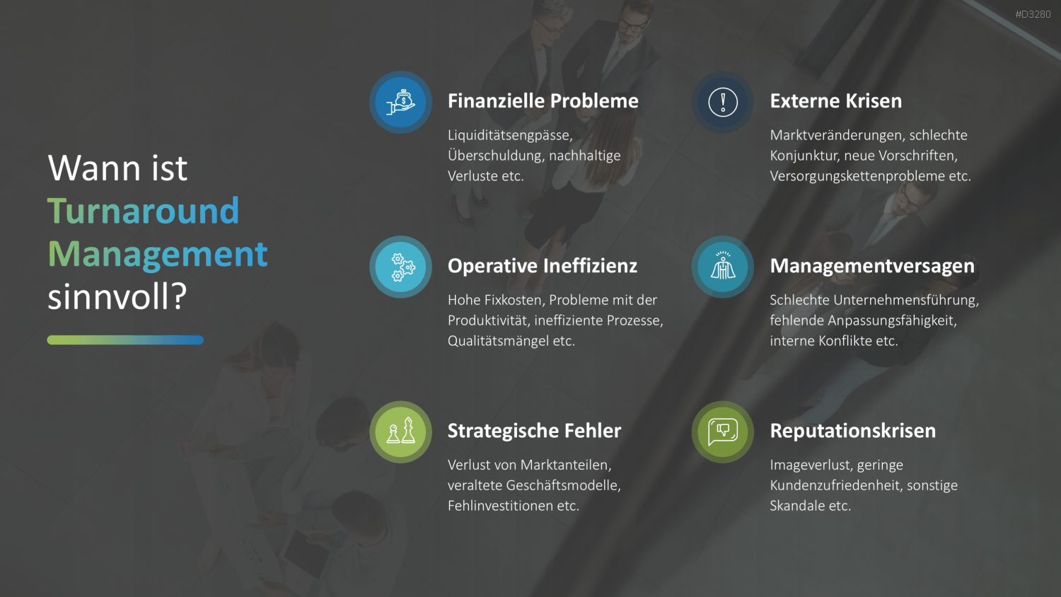 Turnaround Management PowerPoint-Vorlage