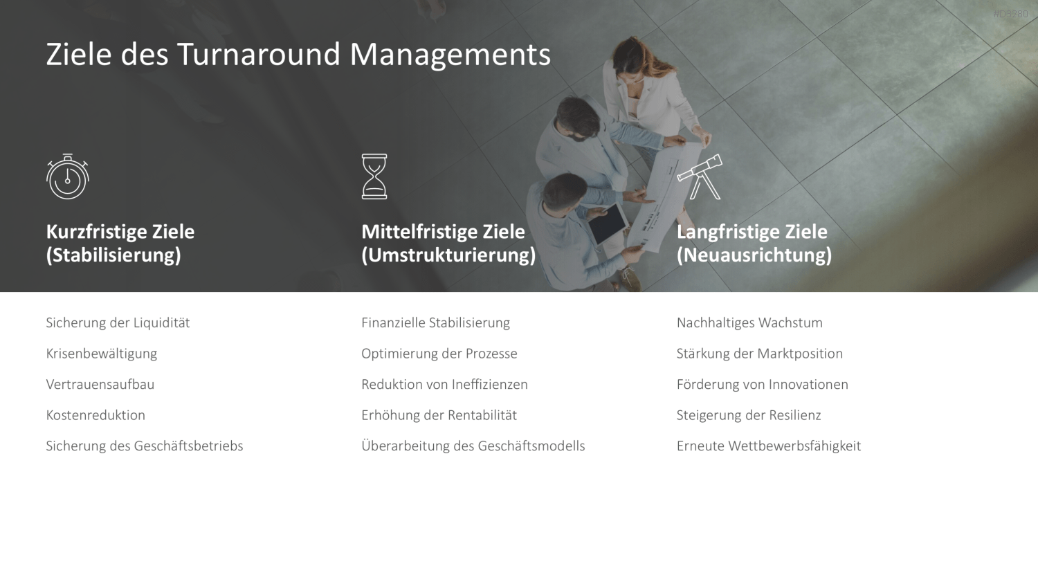 Turnaround Management PowerPoint-Vorlage