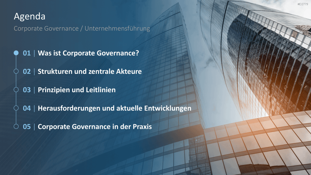Unternehmensführung PowerPoint-Vorlage