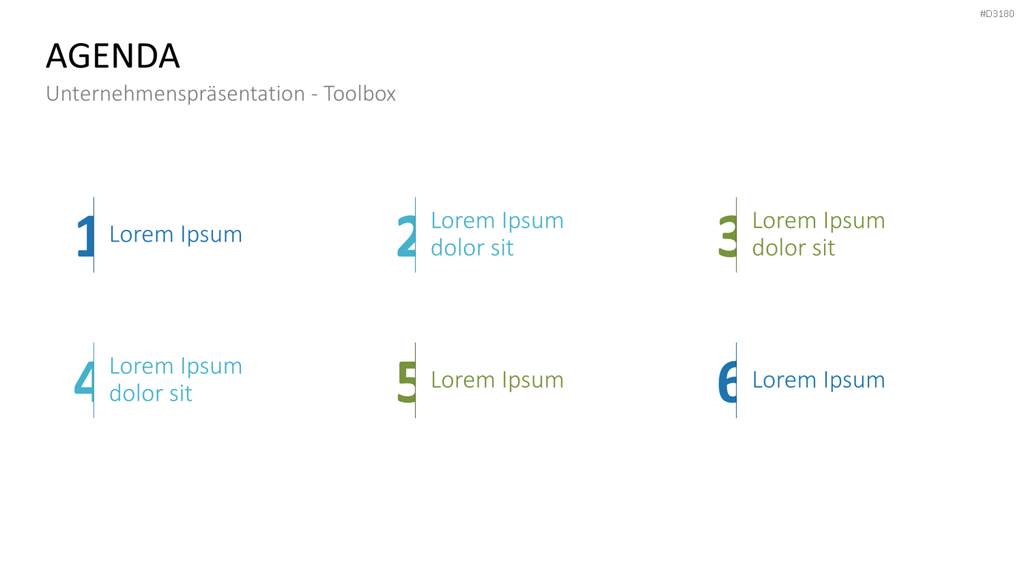 Unternehmenspräsentation-Toolbox PowerPoint-Vorlage