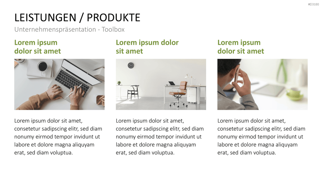 Unternehmenspräsentation-Toolbox PowerPoint-Vorlage