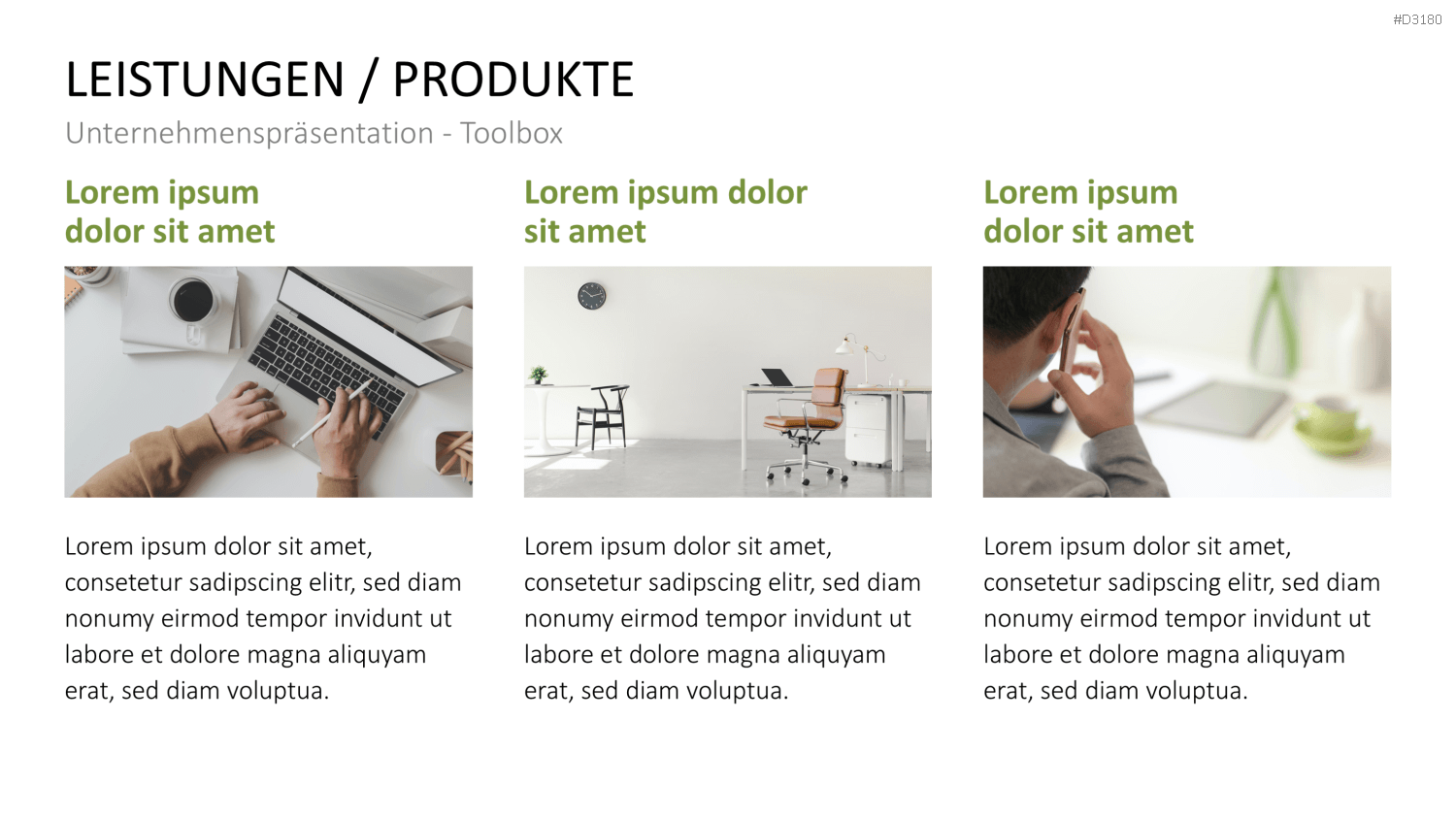 Unternehmenspräsentation-Toolbox PowerPoint-Vorlage